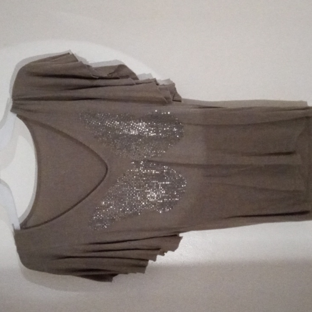 bebe light army greenish shirt